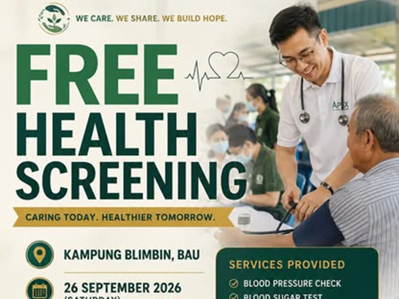 26-sep-2026-Free Health Screening at Kampung Blimbin, Bau-cover.webp